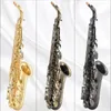 Tout nouveau Saxophone Alto A-992, clé en or noir, saxophone professionnel avec embout et accessoires, expédition