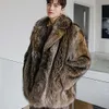 Designer Autumn/Winter Mink Pälsrock för män Hela kostym Krage Medium Längd förtjockad varma män 6422