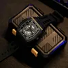 Relojes de pulsera TSAR BOMBA316L Bisel de acero inoxidable Reloj mecánico para hombres Espejo de cristal de zafiro con luminoso 50 m impermeable