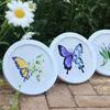 Arts And Crafts DIY Embroidery Kit Batterfly Flower Printed Pattern For Beginner Cross Stitch Needlework Hoop Handmade Sewing Art Craft