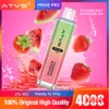 Original ATVS 4000 Puff Disposab E Cigarettes 0.8ohm Mesh Coil 10ml Pod Batterie Cigs Puff 4K 15000 15k 0% 2% 3% 5% Vape Pen 10 Saveurs instock