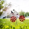 Decorazioni da giardino Scultura per bici da spinning Decorazione per esterni Girandola a doppia rotazione a 360 gradi Regali per gli amori Ciclisti Amici Colleghi