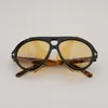 Lunettes de soleil de haute qualité des deux côtés réglables en acétate Uv400 hommes lunettes tortue femmes marque de luxe lunettes