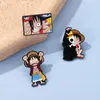 Broches de personagem de desenho animado, broche de liga, anime semana, bolsa de estudante, roupas, decoração, crachá