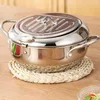 Pans Japanese Deep Frying Pot With A And Lid 304 Stainless Steel Kitchen Tempura Fryer Pan 20 24 Cm