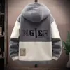 Herbst Herren Jacken Koreanische Mode Streetwear Harajuku Winter Mit Kapuze Jacken Casual Männer Kleidung Wolle Jacken Warme Jacke 2023 240122