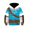 Legend of Zelda Fashion Hoodie Link Hoodie Set Autumn and Winter Long Sleeved Hoodie Cosplay Costume 996