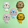 5pcs Silicone Teether Lion Cartoon Animal BPA Free Rodents Teething Necklace Food Grade Infant Chewable Toys Baby Teether 240125