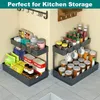 2 Tier Under Sink Storage Organizer Dra Out Drawer Cabinet Basket Kitchen Storage Rack Spice Storage Badrum Köksarrangör 240122