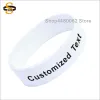 Bracelets en Silicone avec Logo crevé, achetez-en 100 et obtenez 200 pièces, 19mm de largeur, prix bon marché, texte personnalisé en creux