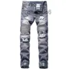 Jewuto 2020 Men Jeans Brand High Quality Hole Straight Moto Biker Denim Pants for Black Blue Yuor