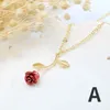 Kettingen die romantische Valentijnsdag verkopen Rose ketting 3D bloem hanger kraag ketting geschenken aan vriendin