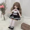 16 BJD Doll 30 cm Flera rörliga leder med Makeup Fashion Clothes High Quality Girl Toys For Friend Holiday Gift 240122