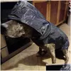 Hundkläder hundkläder regnrock vattentät hoodie jacka regn poncho husdjur regnkläder kläder med reflekterande rand utomhushundar accesso dhbpv