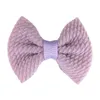 Accessoires de cheveux Nouveau 2.5 Baby Bows Nylon Bandeau Enfants Filles Knotbow Bandeaux élastiques Enfant Waffle Bow avec clips Épingles à cheveux Chapeaux D DDHBVG