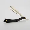 Riron Professional Hair Removal Men's Straight Razor för rakning av rostfritt stål skägg rakapparat för fjäderblad 240127