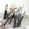 Shinedo Powder Matte Black Color Soft Goat Hair Makeup Brushes High Quality Cosmetics Tools Brochas Maquillage 240126