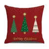 Pillow Merry Christmas Home Decorative Linen Cover Year Festival Living Room Sofa Pillowcase Bedroom Waist