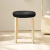Stol täcker 2st runda barstol pu svart kudde slipcover vattentätt anti -täckning för hemmakontorets restaurang 30 cm
