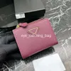 Wallet for Designer Women Purse Men Card Holder Triangle Brand Casual Fashion Wallets Coin Purses Bag Cardholder Black Pink