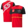 T-shirt polo da uomo e da donna della squadra F1 2023 quattro stagioni Formula Uno tuta da corsa rossa personalizzata ufficiale