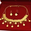 Комплект ожерелья и серег ANIID, монета эфиопского золотого цвета и юбилейные украшения Ertrian, роскошные свадебные украшения в Дубае