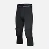 Herrenhose, Basketball-Shorts, Sport, Anti-Vermeidung, Sicherheit, Herren-Fitness, 3/4-Leggings mit Knieschützern, Kompressionshose