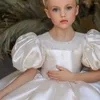 Girl Dresses Flower Dress Fluffy Layered Tulle Short Bubble Sleeve Sparkle Wedding Litter Child Communion Birthday Party