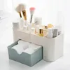 Storage Boxes Double Cosmetic Es Drawers Display Plastic Container Layer Organizers Organizer Desktop Case Box Jewelry Makeup