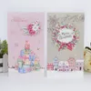 8PcsLot Merry Christmas Greeting Cards With Envelope Xmas Year Invitations Postcard Card Holiday Party Supplies 240118
