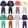 Ensembles de vêtements enfants Wyn sweat-shirt automne hiver enfant pull en polaire pantalon costume garçons filles à manches longues T chemise de fond pour enfants