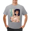 Polos pour hommes Ecchi Lewd Anime Girl Gros seins classique.T-shirt vêtement esthétique chemisier uni noir t-shirts homme