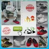 Designer Casual Platform Half-pack pantoffels zomer heren dames Graffiti Bone White slides sandalen Antislip slijtvast geheugen zacht dik kussen slipper