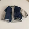 Jungen und Mädchen Mode Baseball Jersey Casual Top Patchwork Jacke Herbst 240127