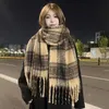 Moda Zima Plaid Scarf Kobieta jesień i zima Wszystko, co Casual Classic naśladowanie kaszmirowe kratę sha t355 240202