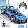 Carro elétrico / Rc 2.4G Spray competitivo Controle Remoto Rc Drift Som de alta velocidade e luz Crianças Simação Brinquedo Esportes Modelo T230525 Dh7Jz