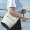 スナップボタン付きRive Gauche Bucketバッグ閉鎖キャンバストートデザイナーキルティングレザーハンドバッグ女性男性用調整可能なS226D