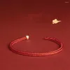 Bracelets de charme faits à la main tibétain chanceux chaîne rouge pour les femmes tressées bouddhiste Kabbale Protection amitié cadeaux pour hommes