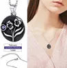 ChainsPro стерлингового серебра кулон с цветком рождения ожерелье с камнем для женщин элегантные украшения на день рождения по индивидуальному заказу CP508 240119