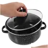 Pans Mini Enamel Pot Ceramic Cookware With Handle Small Sauce Pan Boiling Cooking Non Drop Delivery Dhipo