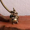 Kleryki Pure Copper Pig Bajie Brass Chain Brass CAR PENDant Laughing Buddha Małe dzieci zodiak