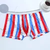 Underpants 7Pcs/Lot Men's Underwear Sexy Panties Boxer Shorts Cartoon Anime Prints Funny Cute Comfortable Breathable For Men