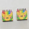 Boucles d'oreilles à tige en bois imprimé, petit hibou crayon arc-en-ciel sur livres empilés chenille enseignant Tellurion bijoux pour filles de l'école