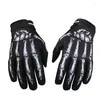 Fahrradhandschuhe Outdoor Winter Motorrad Totenkopf Skelett Goth Racing Vollfinger Damen Herren Unisex