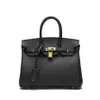 2018 new black pink fashion top full leather shoulder bag handbag tote girl woman197k