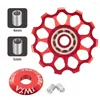 Deragliatori bici VXM 11T MTB Deragliatore posteriore per bicicletta Jockey Wheel Cuscinetto in ceramica Puleggia AL7075 CNC Guida su strada Rullo tenditore 4mm 5mm 6mm