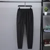 Men's Pants Korean Fashion Men Ice Silk Warp Knitted Sports Moisture Breathable Loose Plus Size 8XL