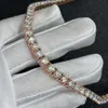 Chaîne de Tennis Hip Hop à la mode, 5mm, 22 pouces, collier pour hommes, chaîne de bijoux en diamant Moissanite
