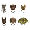 Durable Resin Door Knocker Decorative Practical Large Figurine Classics Gate Knocker For Front Door Decorating Supplies 240130