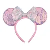 Cerceaux à cheveux à paillettes de dessin animé mignon, accessoires pour cheveux, cadeaux de Couple LL, offre spéciale